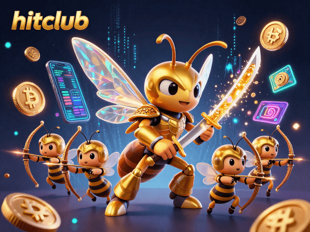 Spin and win with hitclub’s vibrant 3D representation of gaming and crypto thrills.