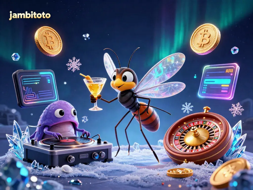 Engage with jambitoto casino excitement through a vibrant 3D illustration of animated characters.