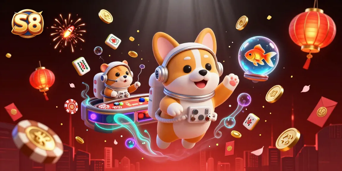 S8 offers thrilling gambling experiences in a vibrant casino space with exciting elements and characters.