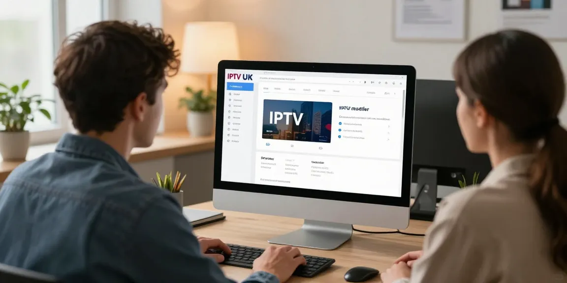 Trusted provider showcasing IPTV UK reseller services in a professional atmosphere.
