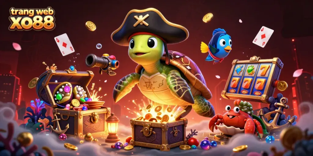 Engage with the thrilling experience on trang web xo88, featuring vibrant underwater action with casino elements!