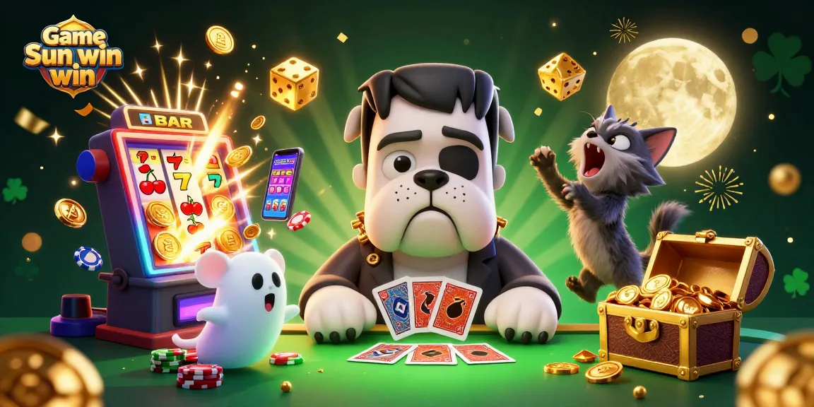Engaging players with Game Sun win at a vibrant and thrilling casino scene filled with action elements.