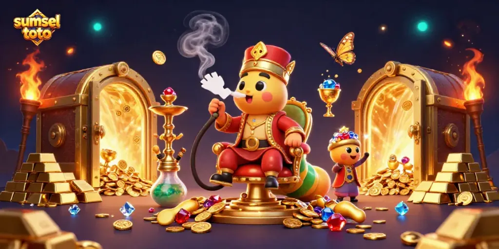 Experience the thrilling sumsel toto atmosphere with vivid 3D characters and casino elements.
