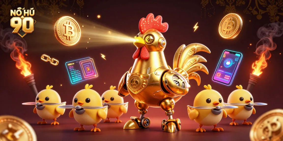 Engage with NỔ HŨ 90 for vibrant slot gameplay featuring stunning 3D graphics and crypto elements.
