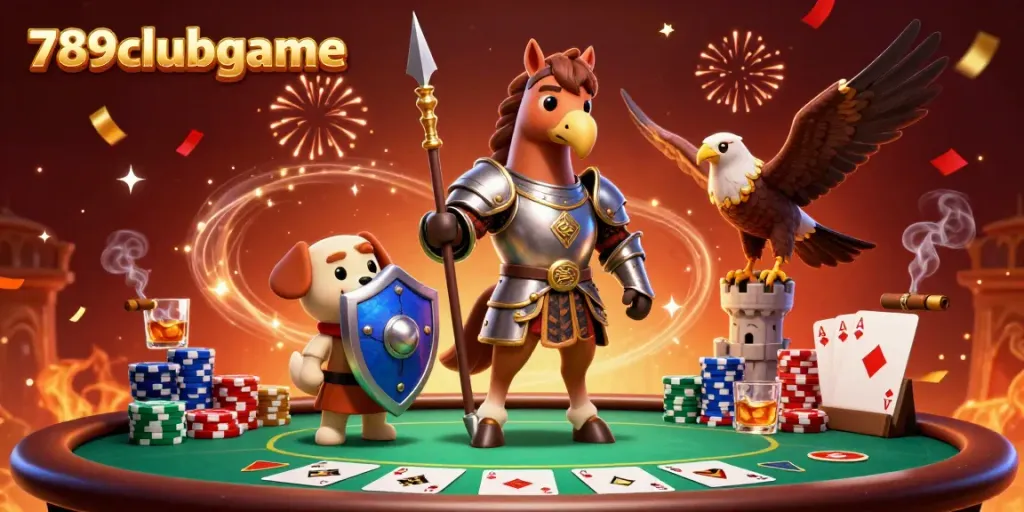 Engage in thrilling poker action at 789clubgame with vibrant characters and dynamic game elements.