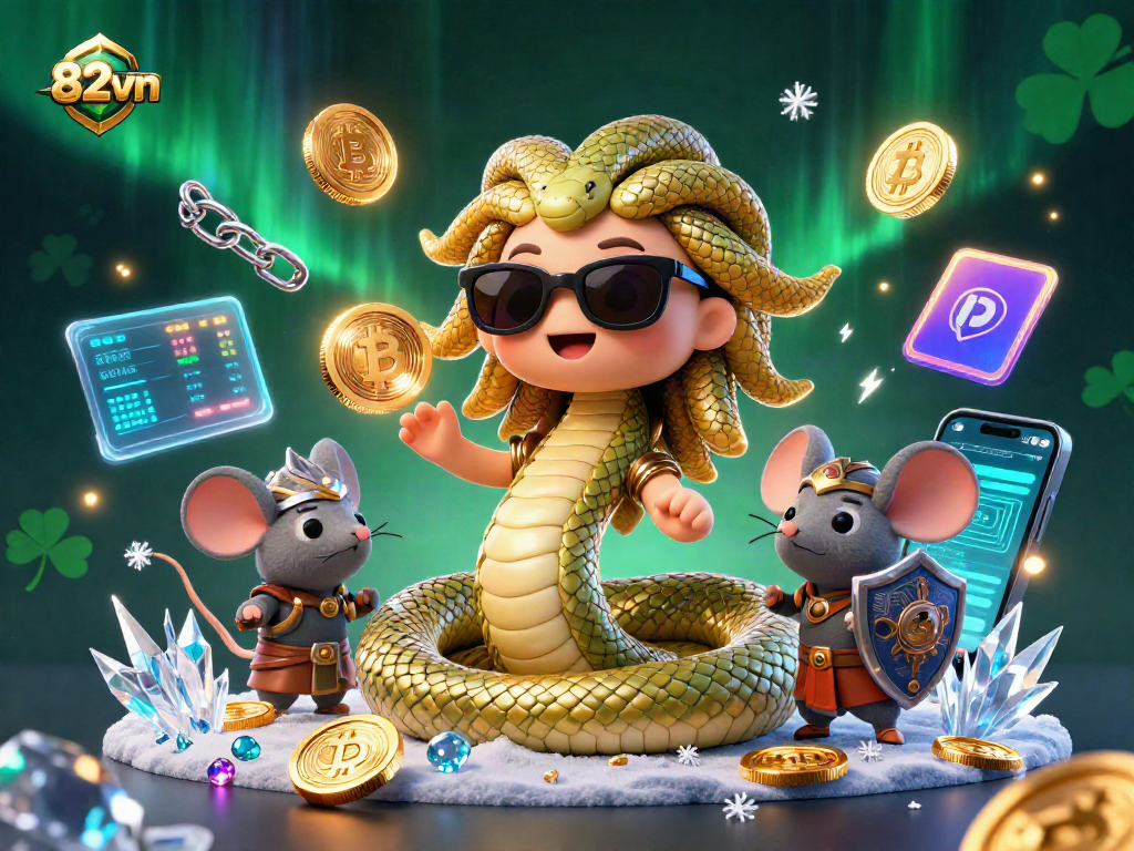 Explore winning strategies with 82vn in this vibrant 3D casino illustration.