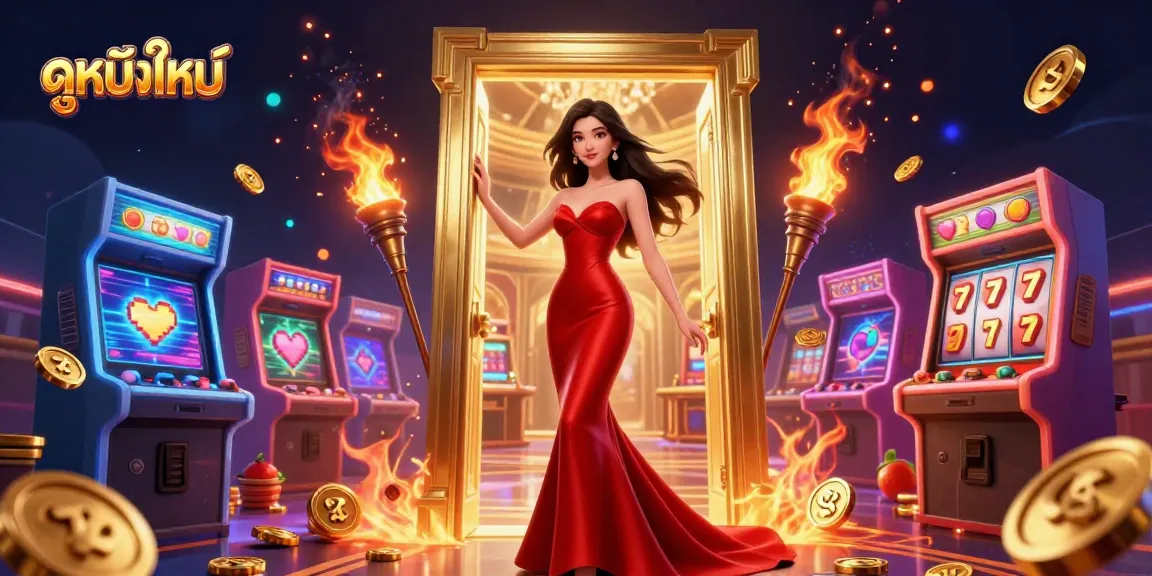 Experience ดูหนังใหม่ with captivating visuals of a casino scene blending glamour and excitement.