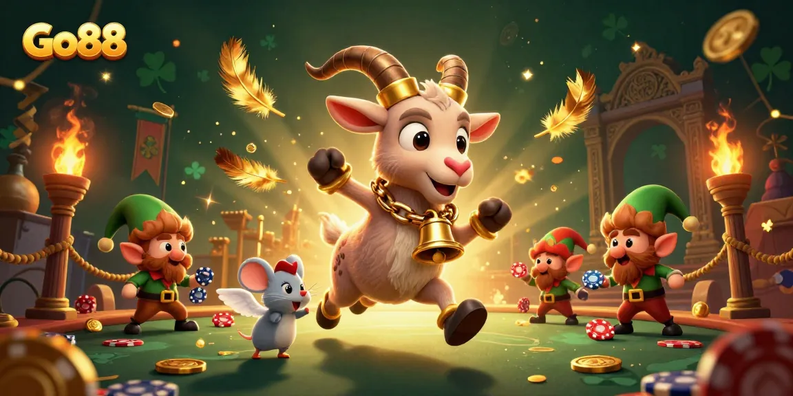 Experience the excitement of Go88 with vibrant casino characters stealing chips and creating chaos.