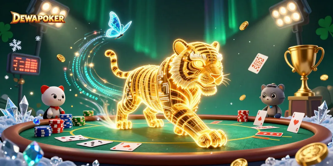 Try your luck at DEWAPOKER, where the golden tiger leads you with poker skills amidst dynamic gaming elements.