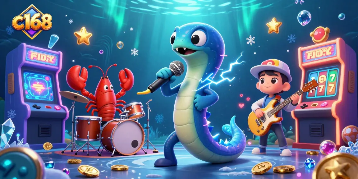 Play and win at c168 with immersive underwater casino action featuring vibrant characters and rich gaming elements.