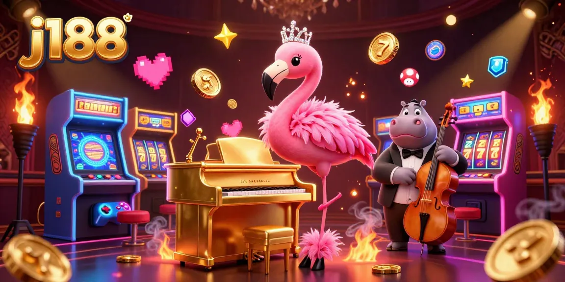 Join the excitement of j188 with vibrant casino characters among dynamic gaming elements.