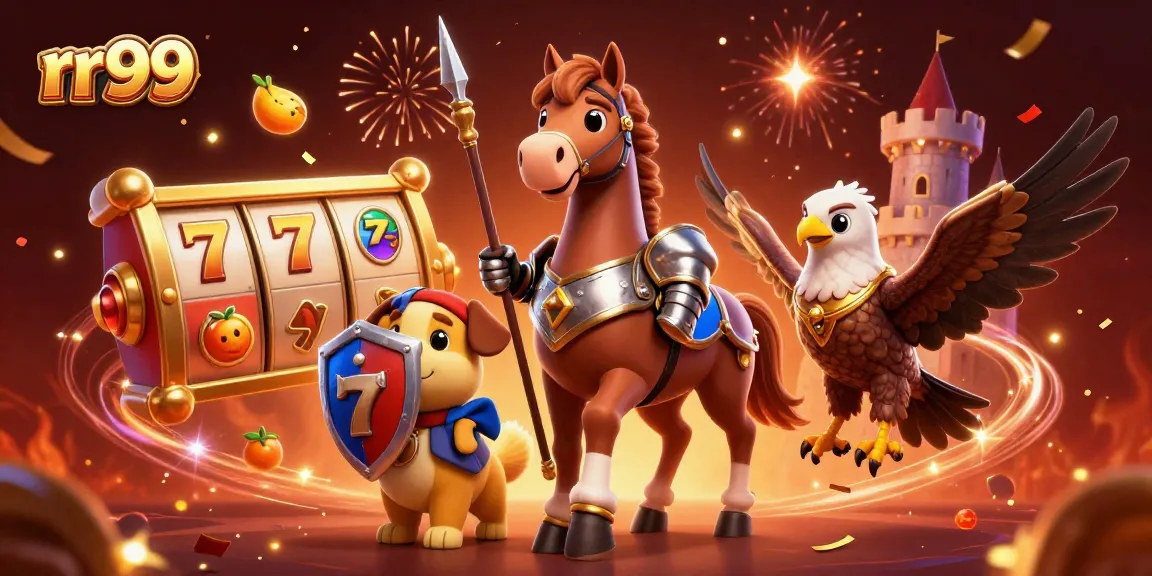 Experience thrilling gameplay at rr99 with knights and magical elements in a vibrant 3D casino world.