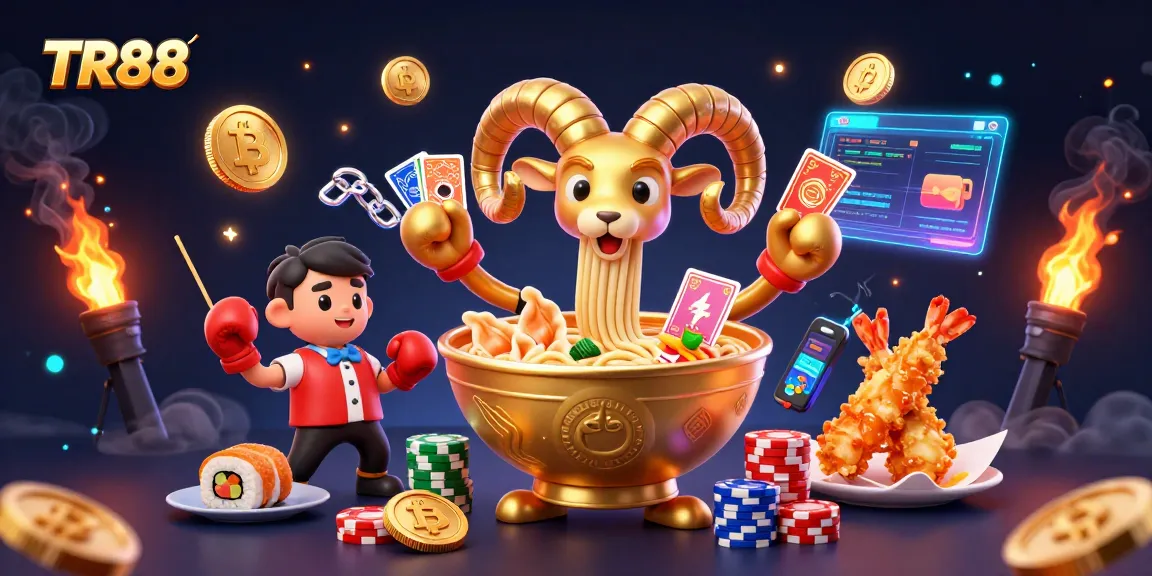 Engage with TR88 at our vibrant casino, featuring animated characters and dynamic gaming elements.