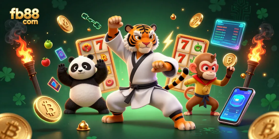 Experience thrilling slots at fb88 com with vibrant visuals of winning characters and game elements.