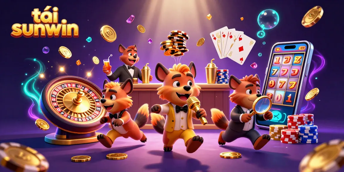 Join the fun at tải sunwin casino with hyenas serving drinks and telling jokes while you play!
